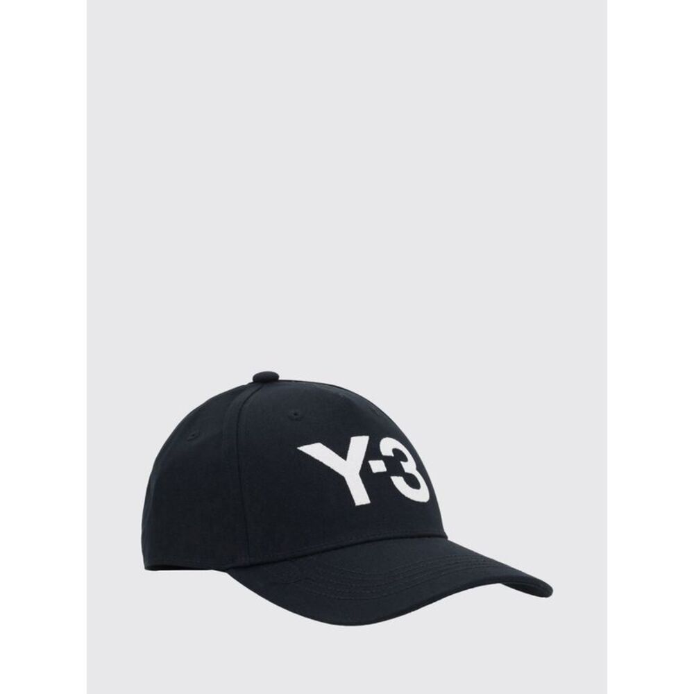 Y-3 Men Cotton Baseball Cap With Logo Y-3